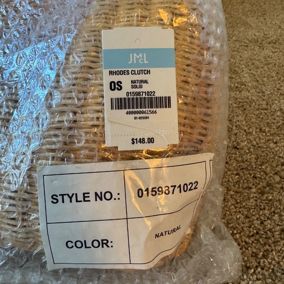 J McLaughlin Wicker Rhodes Clutch-NEW - Picture 5 of 6